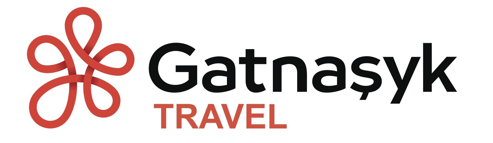 Gatnashyk Travel Agency's white logo